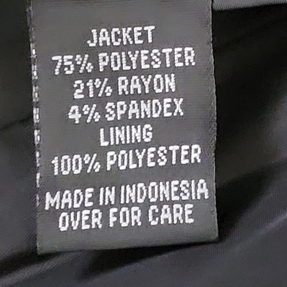 A. Byer women's black button closure blazer size large - Picture 6 of 7